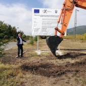 Откриване на строителна площадка на проект "Реконструкция на четвъртокласна общинска пътна мрежа в Община Николаево" - първа копка, 2019