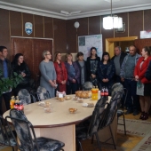 Посрещане на новоизбрания Кмет на Община Николаево г-н Николай Дончев Кънев от Общинска администрация, 06.11.2019 г.